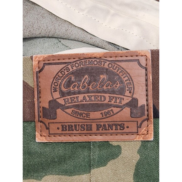 Vintage Cabela's Brush Pants Men's 40x30 Camo Relaxed Hunting Military Outdoors - Picture 5 of 5